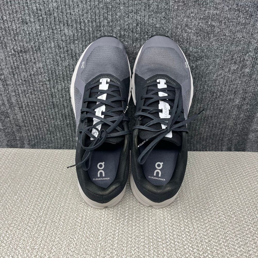 On Cloud Cloudrunner Black Grey Athletic Running … - image 7